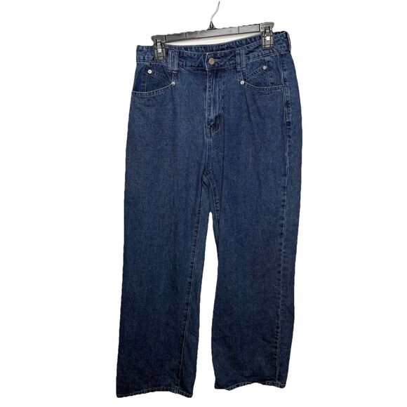 Cider Denim High Waist Tapered Leg Medium Jeans Size Large Womens - Picture 1 of 5